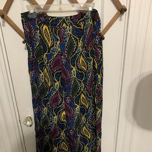 Multi Colored Paisley Printed Pants By Mark.